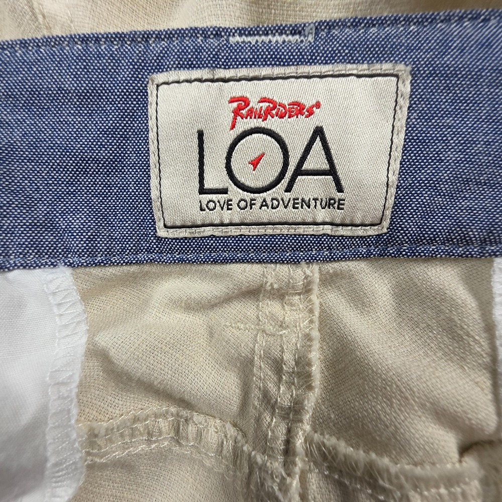 Rail Riders LOA Mens Light Beige Hemp Blend Shorts Size 42‎ - Picture 6 of 9
